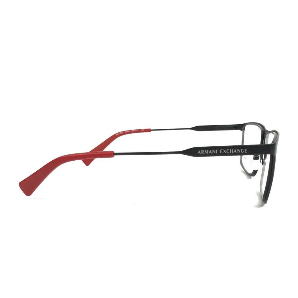 Armani Exchange Eyeglasses Frames AX1022 6063 Black Rectangle Full Rim 55-17-140